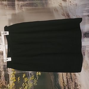 Porsha Womens 12 unique wrap around black pencil skirt with pockets